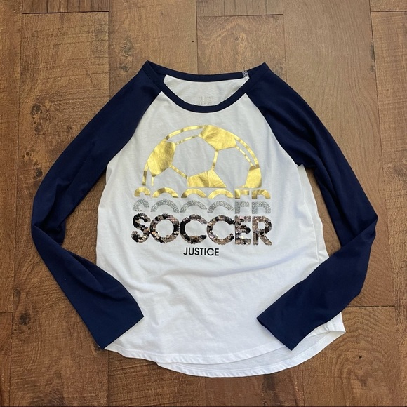 Justice active girl soccer flip sequin bundle lot Sz 10/12- 4 pieces total - Picture 6 of 8